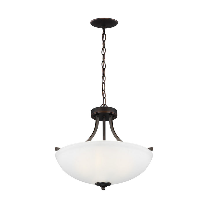 Generation Lighting Canada - 7716503-710 - Three Light Semi-Flush Convertible Pendant - Geary - Bronze