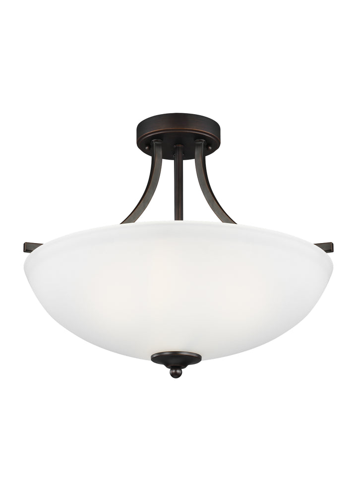 Generation Lighting Canada - 7716503-710 - Three Light Semi-Flush Convertible Pendant - Geary - Bronze