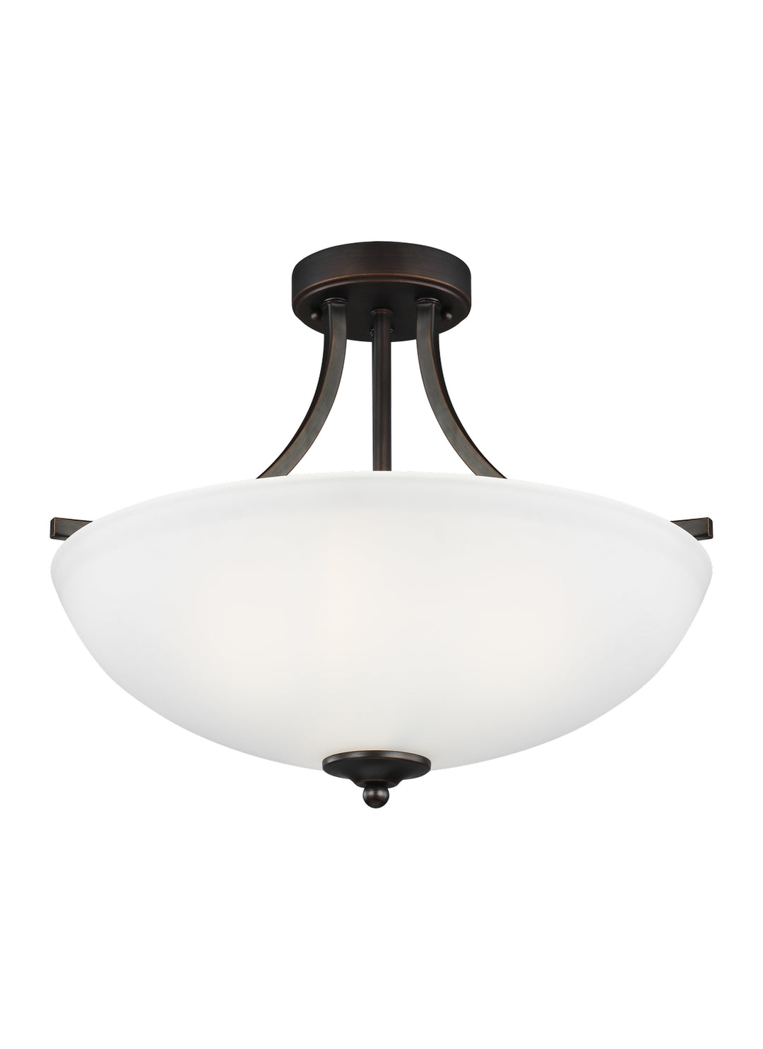 Generation Lighting Canada - 7716503EN3-710 - Three Light Semi-Flush Convertible Pendant - Geary - Bronze