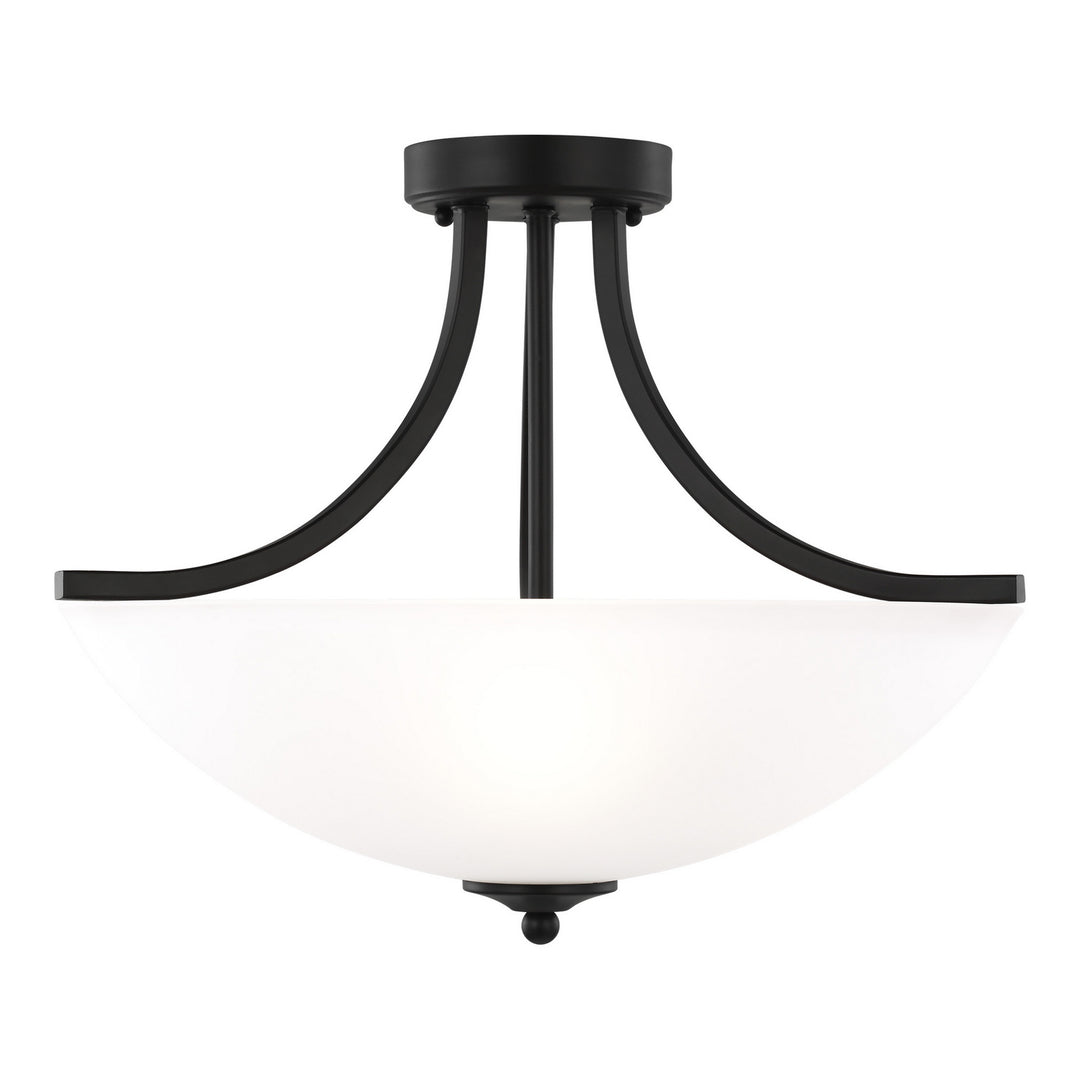 Generation Lighting Canada - 7716503EN3-112 - Three Light Semi-Flush Convertible Pendant - Geary - Midnight Black