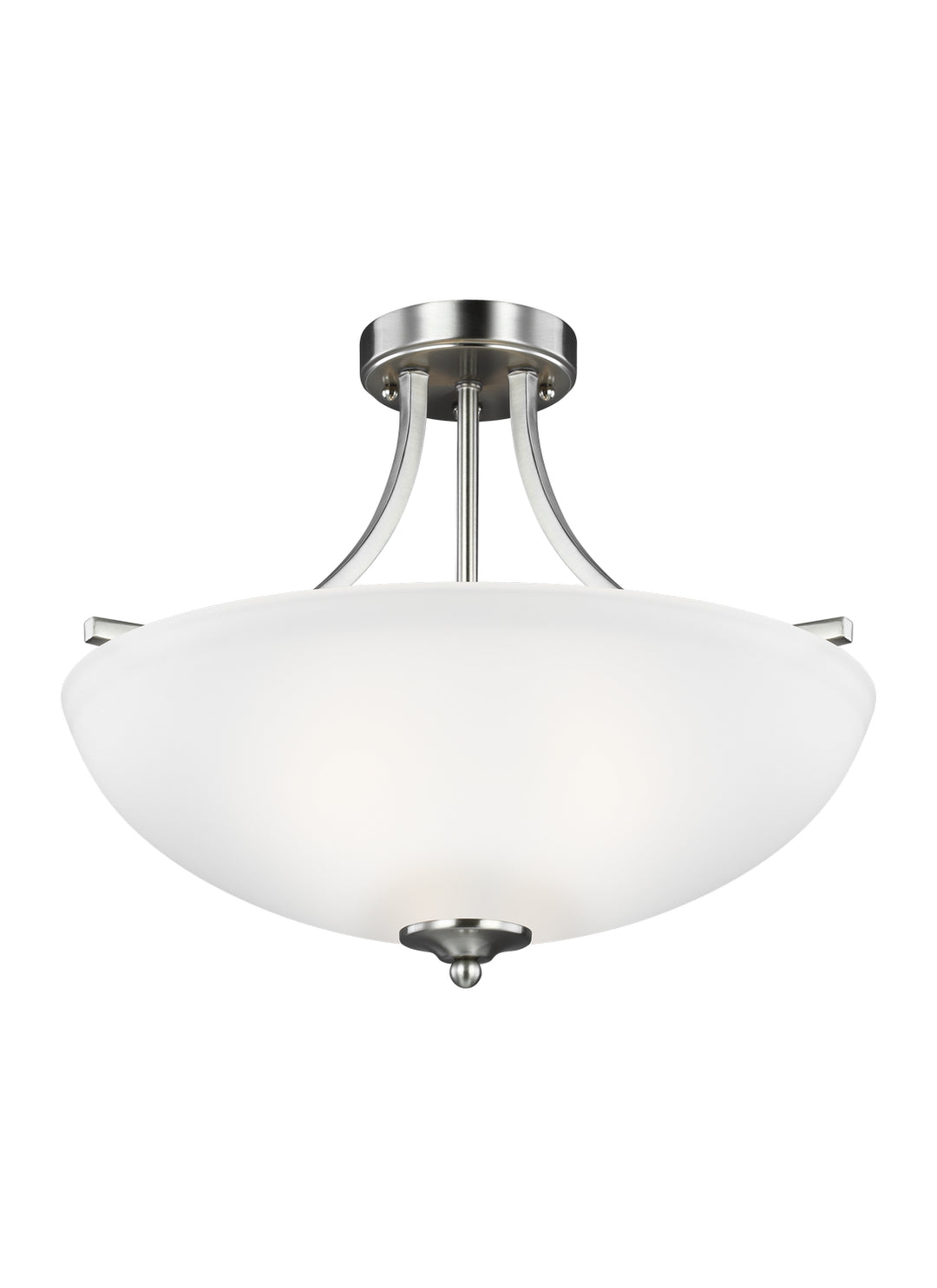 Generation Lighting Canada - 7716503EN3-962 - Three Light Semi-Flush Convertible Pendant - Geary - Brushed Nickel