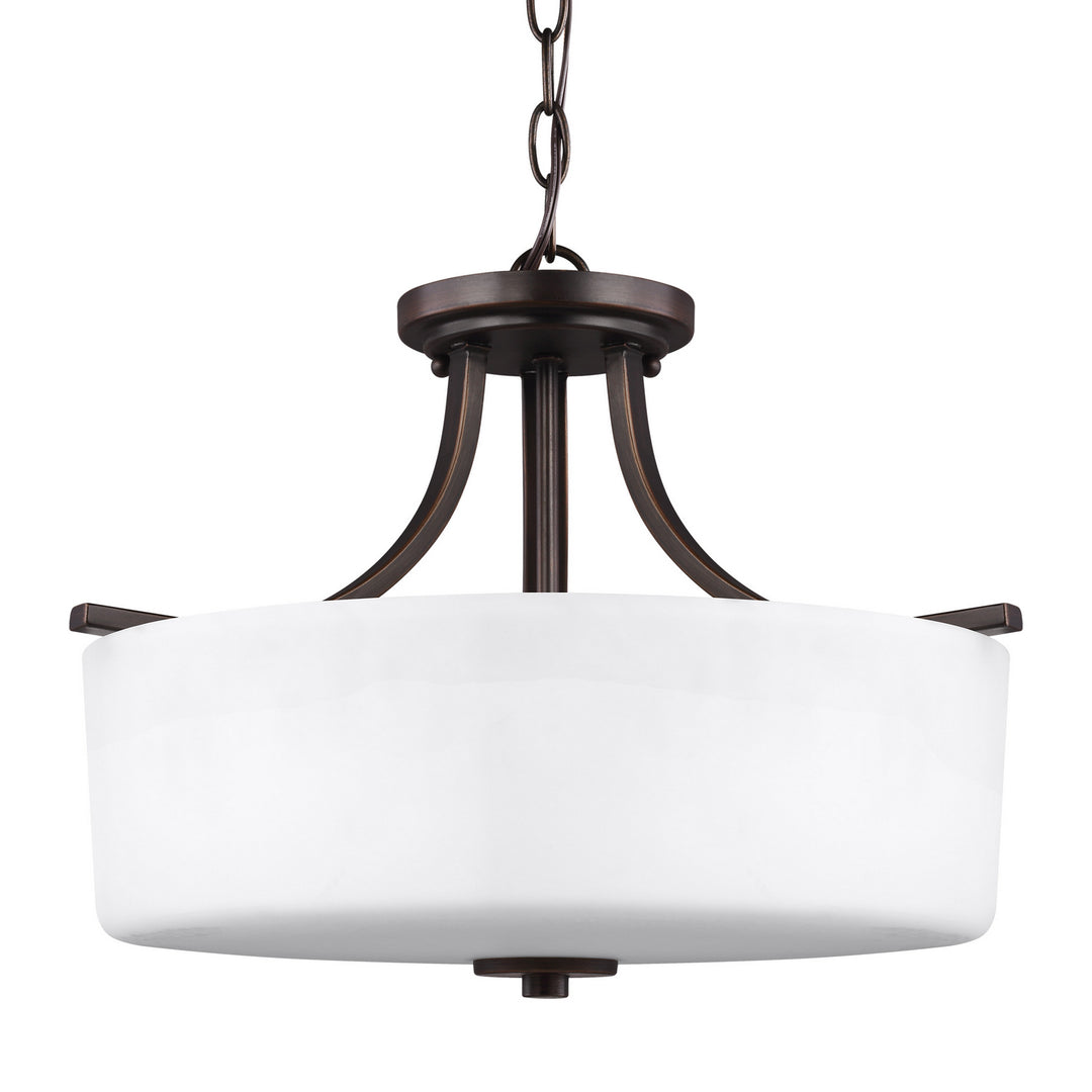 Generation Lighting Canada - 7728803-710 - Three Light Semi-Flush Mount - Canfield - Bronze
