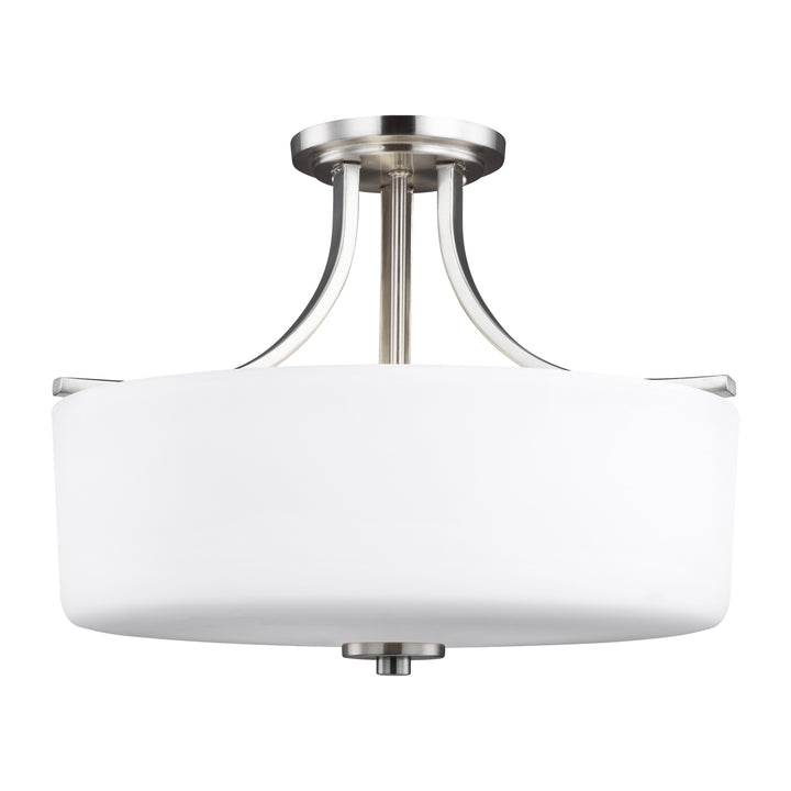 Generation Lighting Canada - 7728803-962 - Three Light Semi-Flush Mount - Canfield - Brushed Nickel