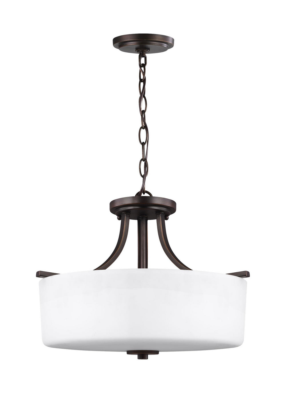 Generation Lighting Canada - 7728803EN3-710 - Three Light Semi-Flush Mount - Canfield - Bronze