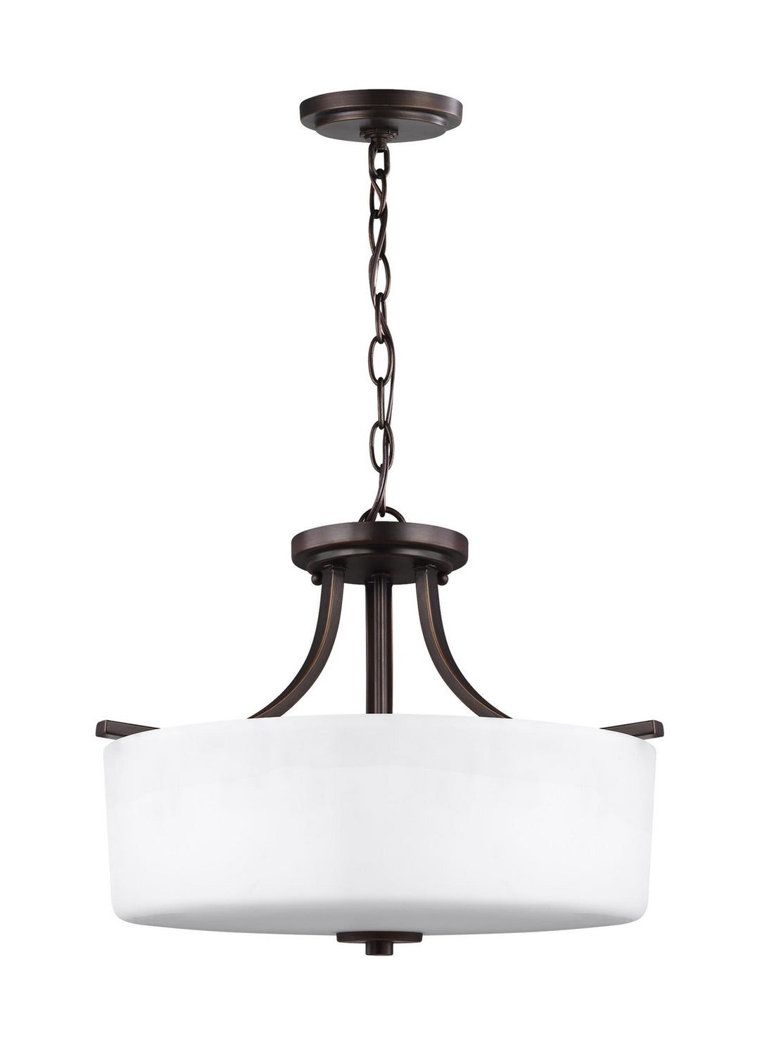 Generation Lighting Canada - 7728803EN3-710 - Three Light Semi-Flush Mount - Canfield - Bronze
