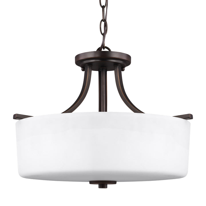 Generation Lighting Canada - 7728803EN3-710 - Three Light Semi-Flush Mount - Canfield - Bronze