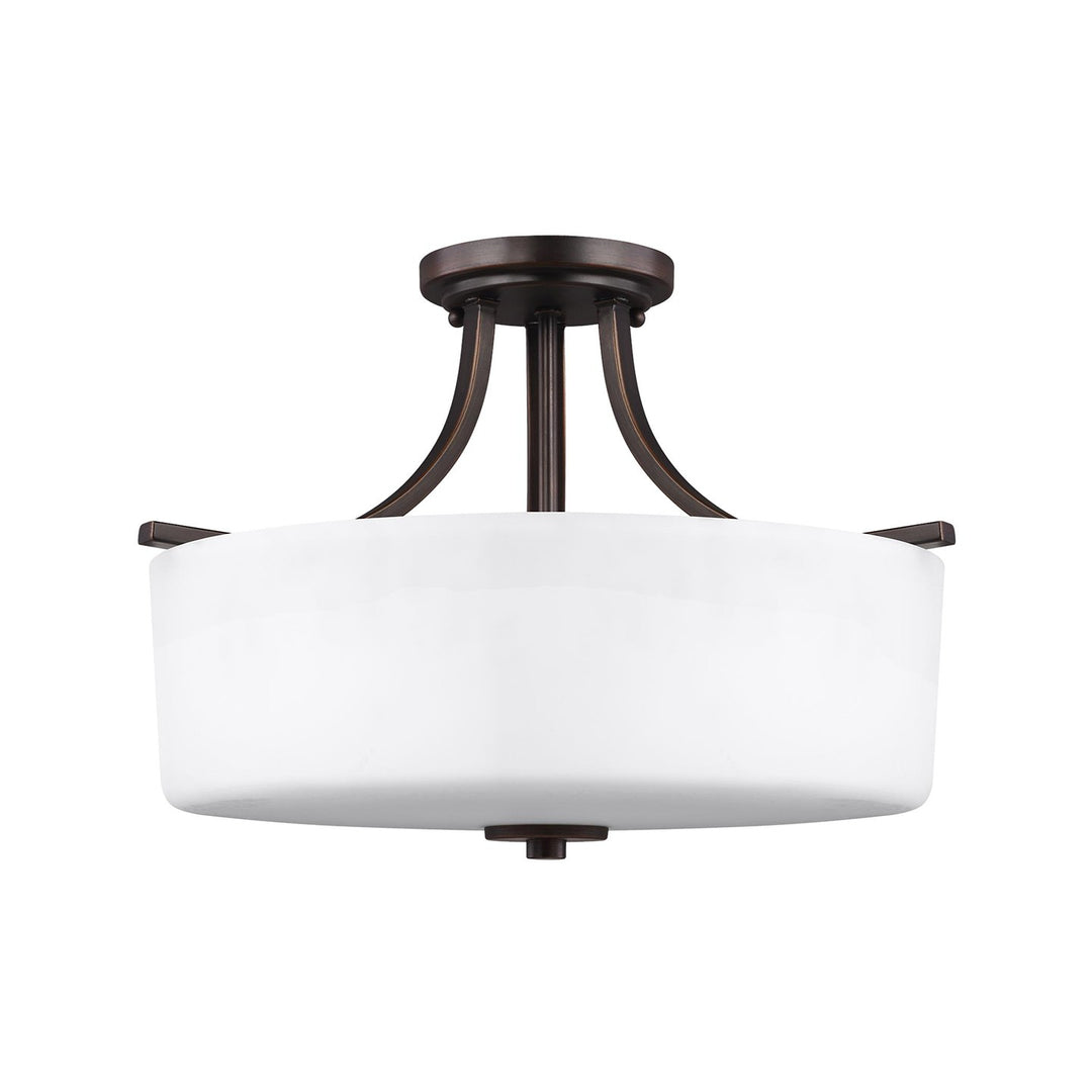 Generation Lighting Canada - 7728803EN3-710 - Three Light Semi-Flush Mount - Canfield - Bronze