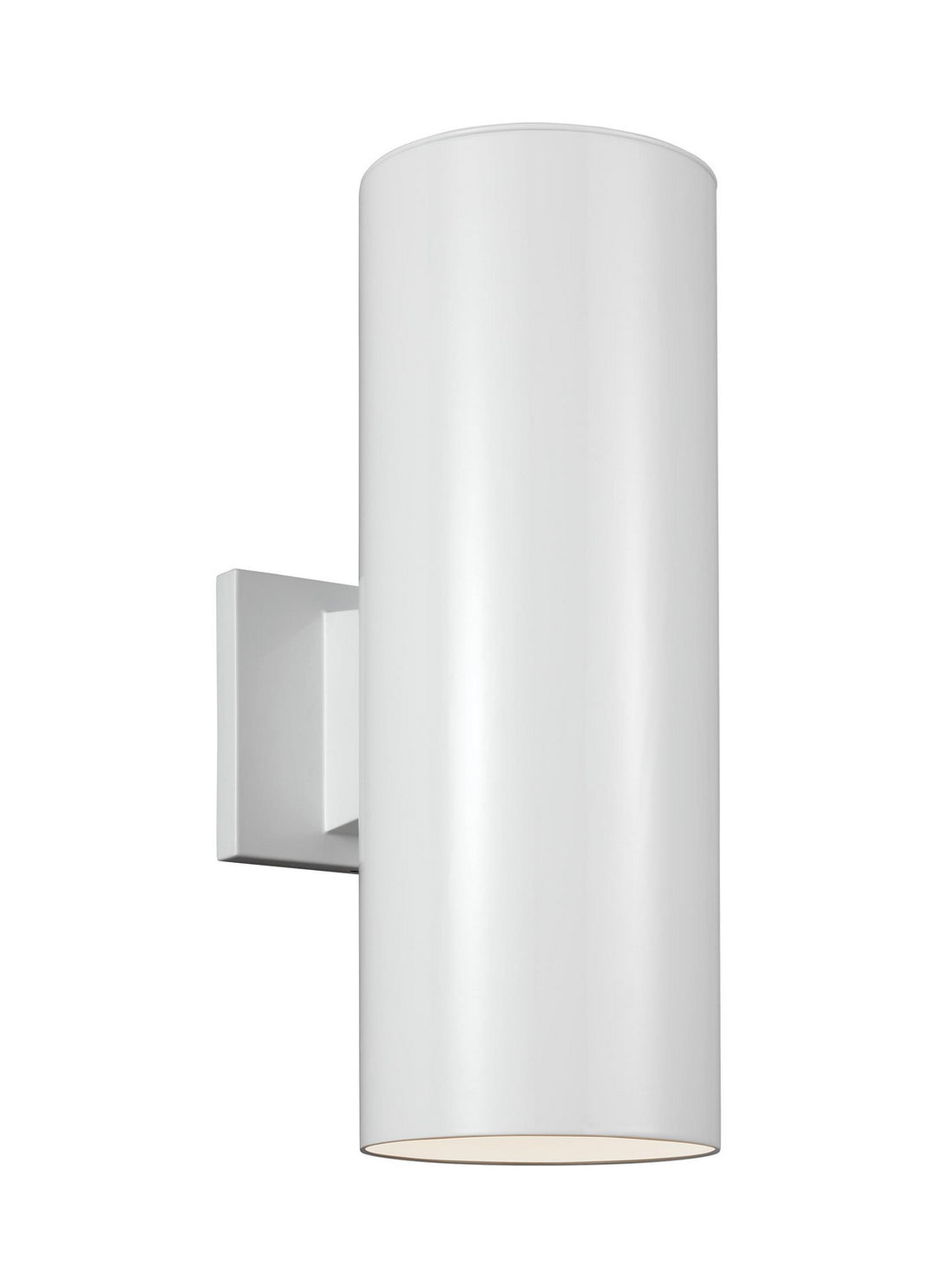 Outdoor Cylinders LED Outdoor Wall Lantern in White - available from The Lighting Shoppe, trusted by Canadian homeowners