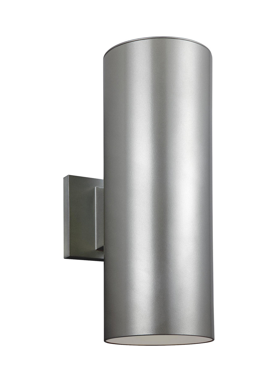 Outdoor Cylinders LED Outdoor Wall Lantern in Painted Brushed Nickel - available from The Lighting Shoppe, trusted by Canadian homeowners