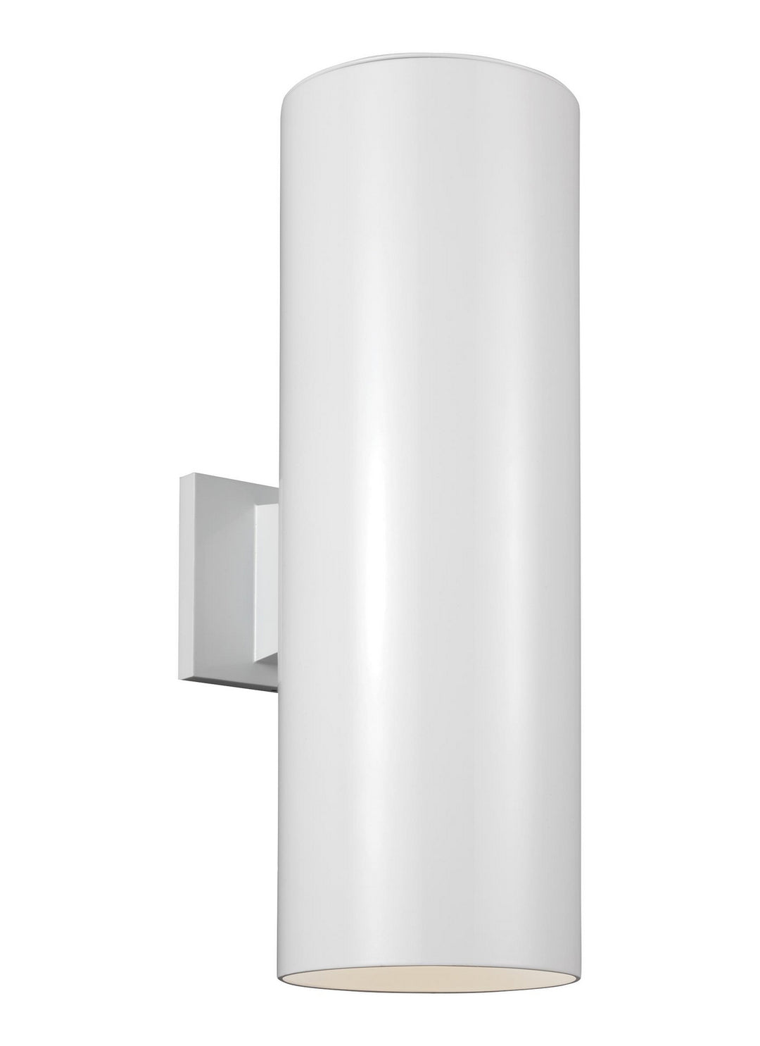 Outdoor Cylinders LED Outdoor Wall Lantern in White - available from The Lighting Shoppe, trusted by Canadian homeowners