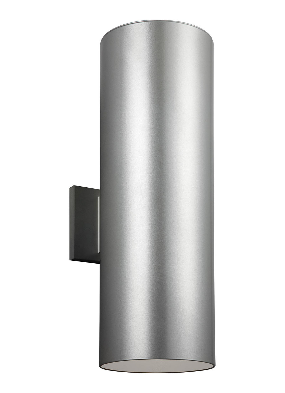 Outdoor Cylinders LED Outdoor Wall Lantern in Painted Brushed Nickel - available from The Lighting Shoppe, trusted by Canadian homeowners