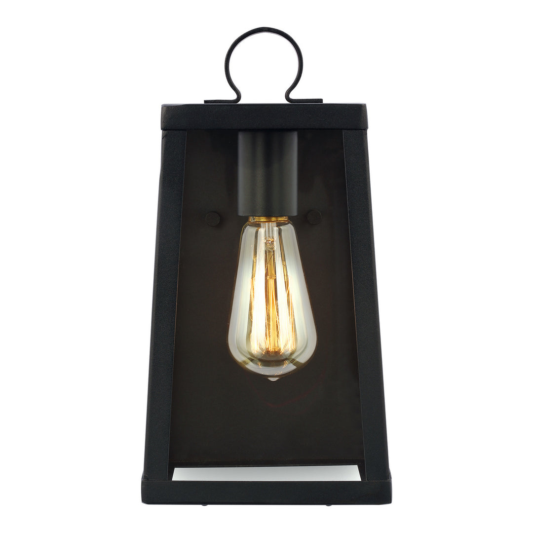 Marinus One Light Outdoor Wall Lantern in Black - available from The Lighting Shoppe, trusted by Canadian homeowners