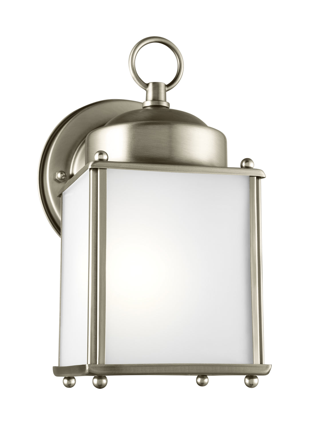Generation Lighting Canada - 8592001-965 - One Light Outdoor Wall Lantern - New Castle - Antique Brushed Nickel