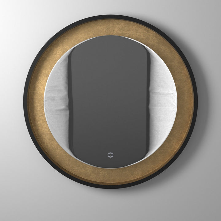 Artcraft Canada - AM304 - LED Mirror - Reflections - Oil Rubbed Bronze & Gold Leaf