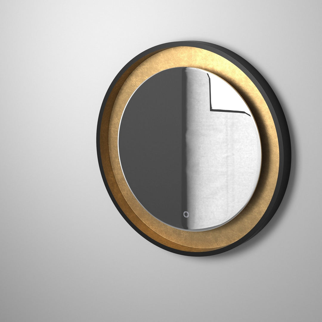 Artcraft Canada - AM304 - LED Mirror - Reflections - Oil Rubbed Bronze & Gold Leaf