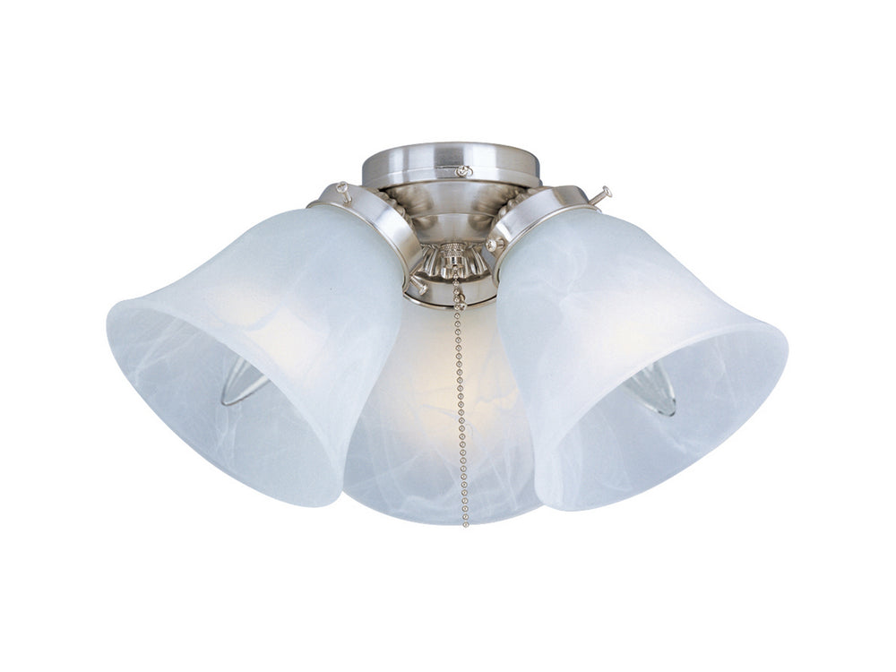 Maxim - FKT207FTSN - Three Light Ceiling Fan Light Kit - Fan Light Kits - Satin Nickel