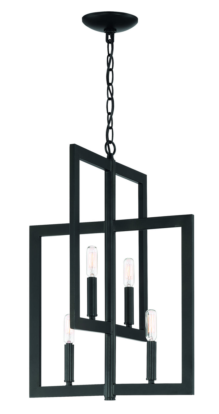 Portrait Four Light Foyer Pendant in Espresso - available from The Lighting Shoppe, trusted by Canadian homeowners