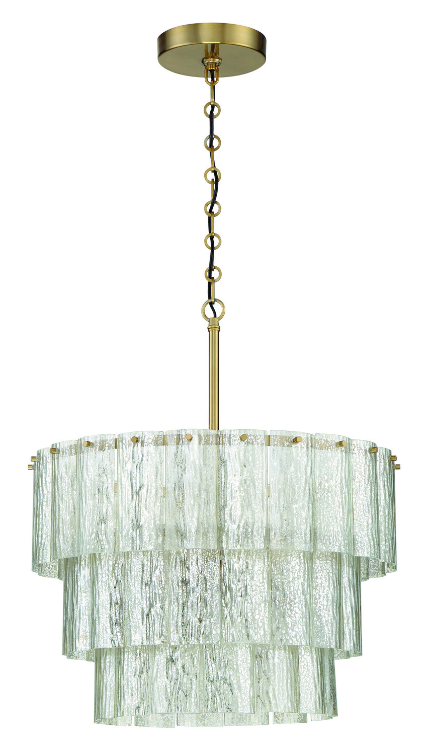 Museo 12 Light Pendant in Satin Brass - available from The Lighting Shoppe, trusted by Canadian homeowners
