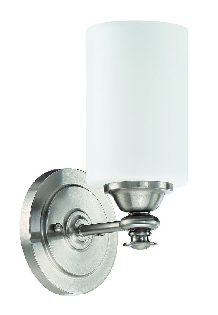 Dardyn One Light Wall Sconce in Brushed Polished Nickel - available from The Lighting Shoppe, trusted by Canadian homeowners