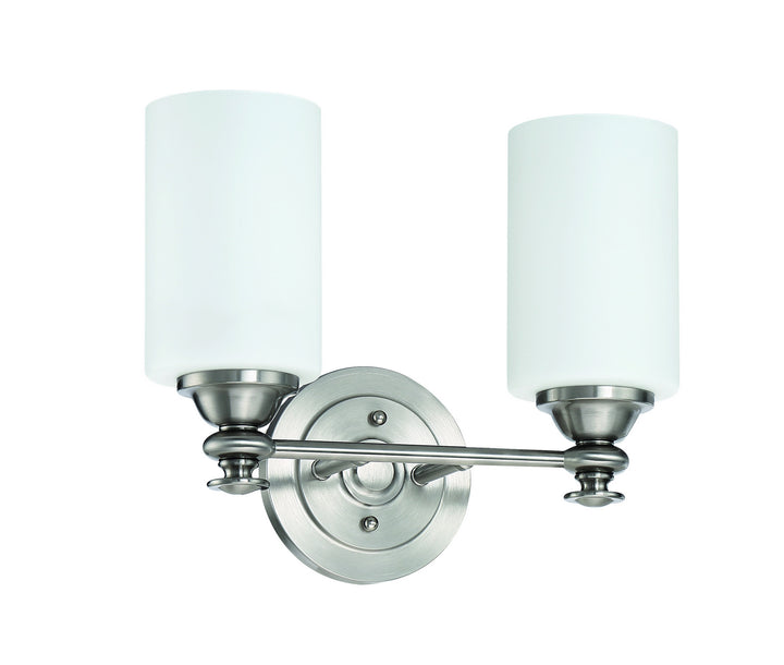Dardyn Two Light Vanity in Brushed Polished Nickel - available from The Lighting Shoppe, trusted by Canadian homeowners