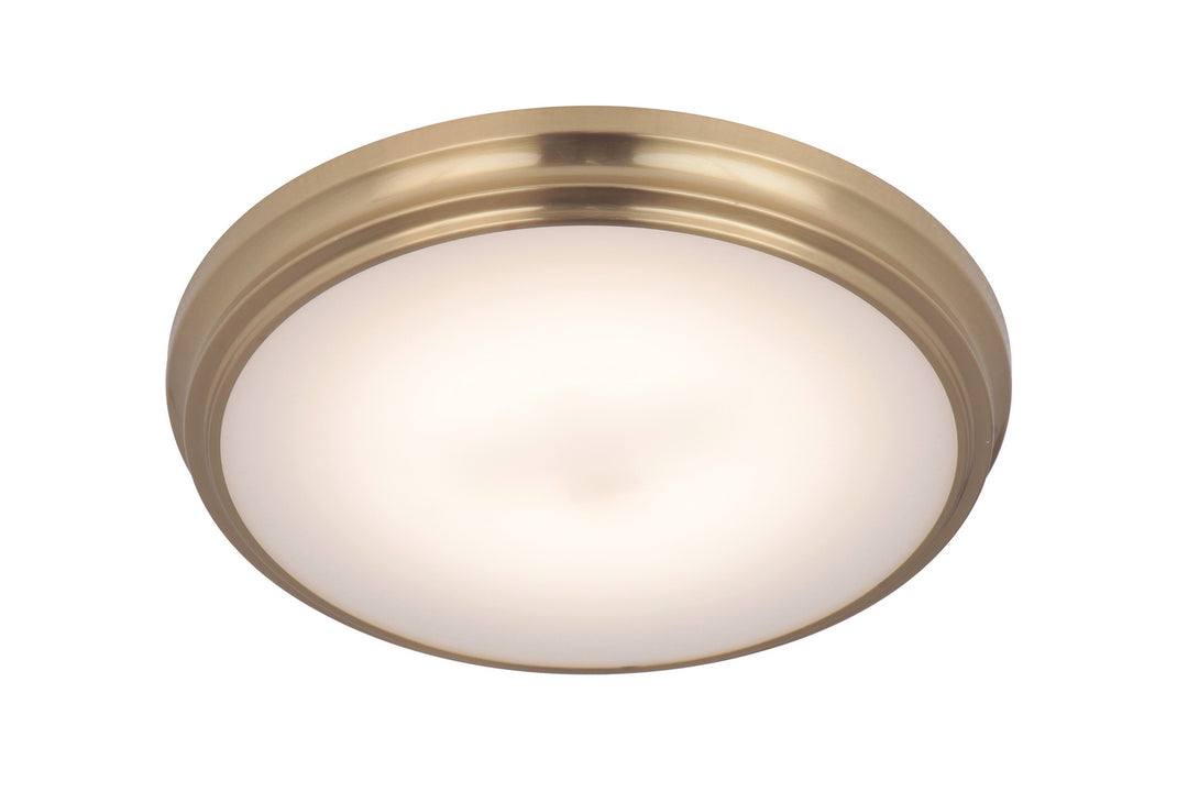 X66 flushmounts LED Flushmount in Satin Brass - available from The Lighting Shoppe, trusted by Canadian homeowners