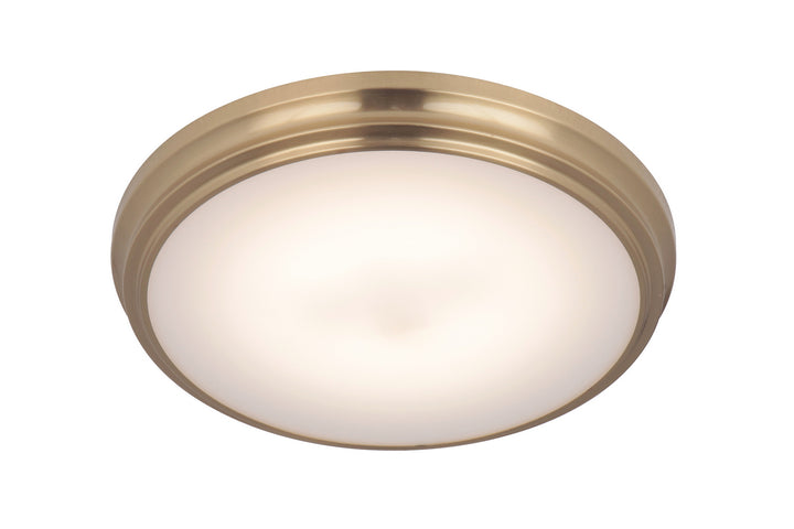 X66 flushmounts LED Flushmount in Satin Brass - available from The Lighting Shoppe, trusted by Canadian homeowners