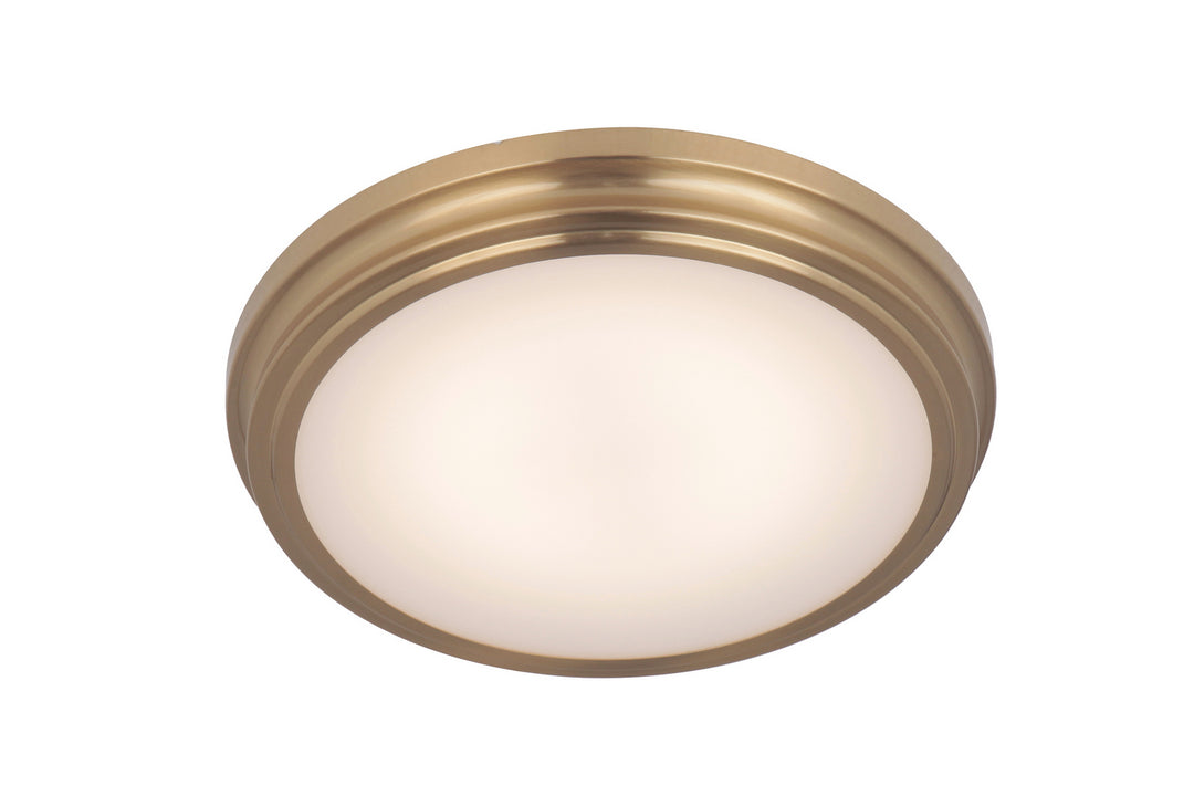 X66 flushmounts LED Flushmount in Satin Brass - available from The Lighting Shoppe, trusted by Canadian homeowners