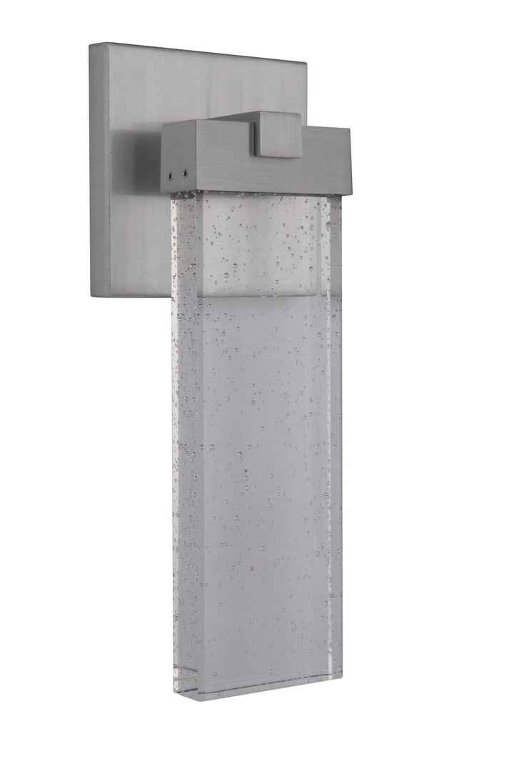 Aria LED Outdoor Wall Lantern in Satin Aluminum - available from The Lighting Shoppe, trusted by Canadian homeowners