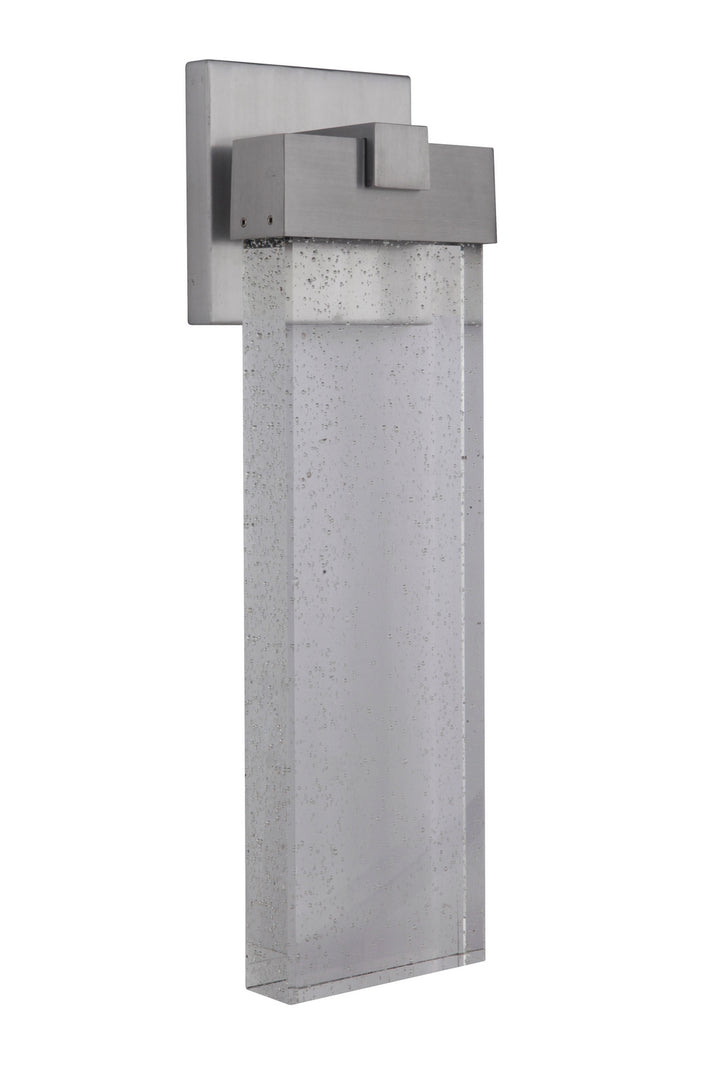 Aria LED Outdoor Wall Lantern in Satin Aluminum - available from The Lighting Shoppe, trusted by Canadian homeowners