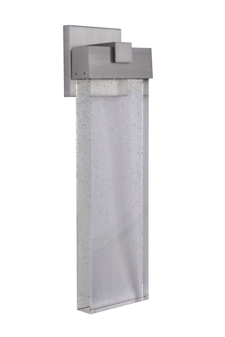 Aria LED Wall Lantern in Satin Aluminum - available from The Lighting Shoppe, trusted by Canadian homeowners