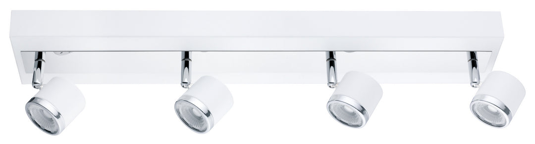 Pierino 1 LED Track in White & Chrome - available from The Lighting Shoppe, trusted by Canadian homeowners