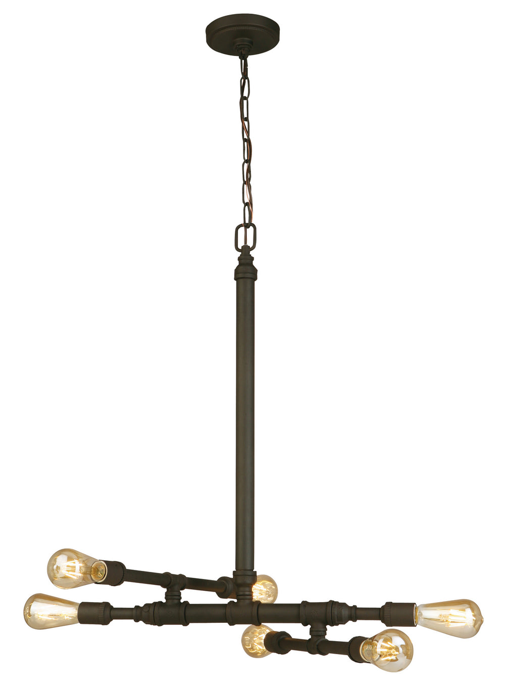 Wymer Six Light Pendant in Matte Bronze - available from The Lighting Shoppe, trusted by Canadian homeowners