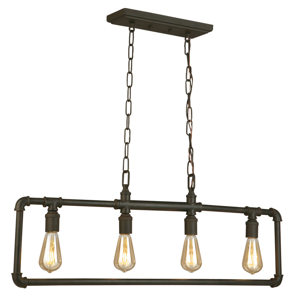 Wymer Four Light Pendant in Matte Bronze - available from The Lighting Shoppe, trusted by Canadian homeowners