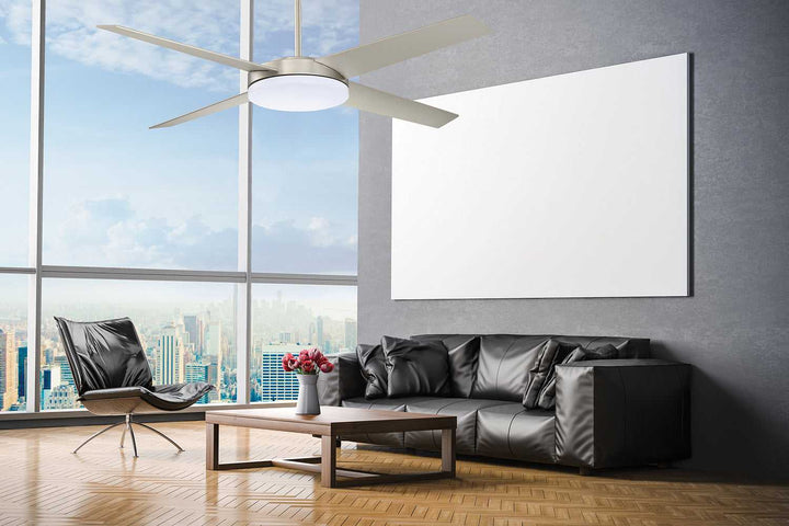 Lopro 52"Ceiling Fan in Satin Nickel Kendal Canada