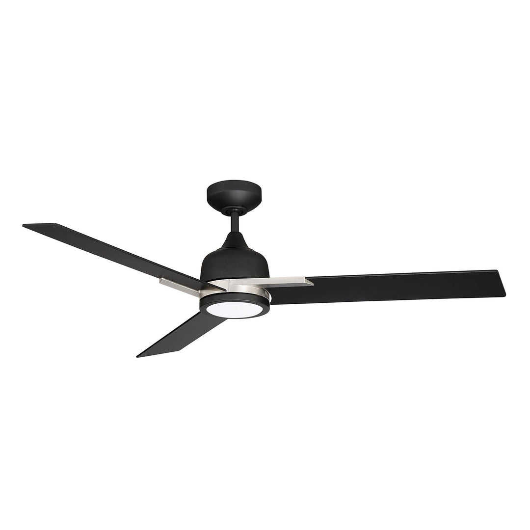 Triton 52"Ceiling Fan in Black & Satin Nickel Kendal Canada