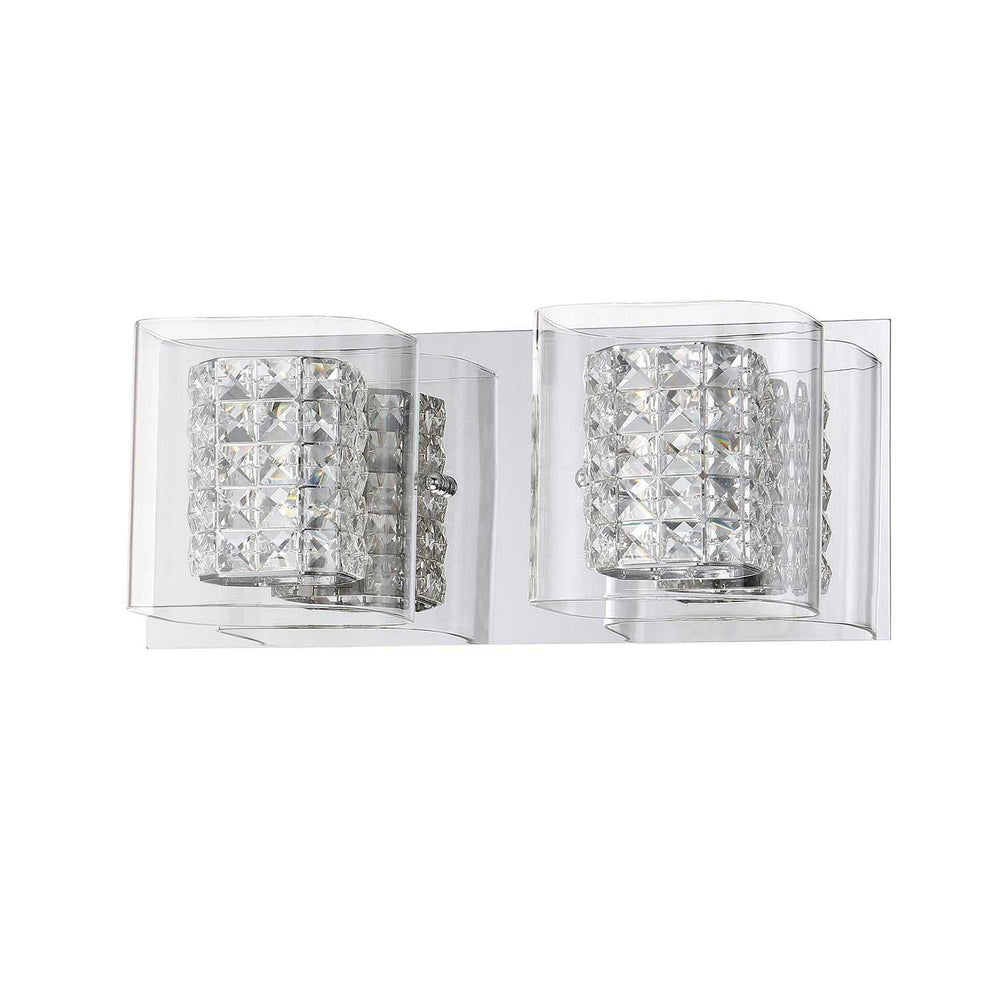 Crystorama Two Light Bath in Chrome Kendal Canada