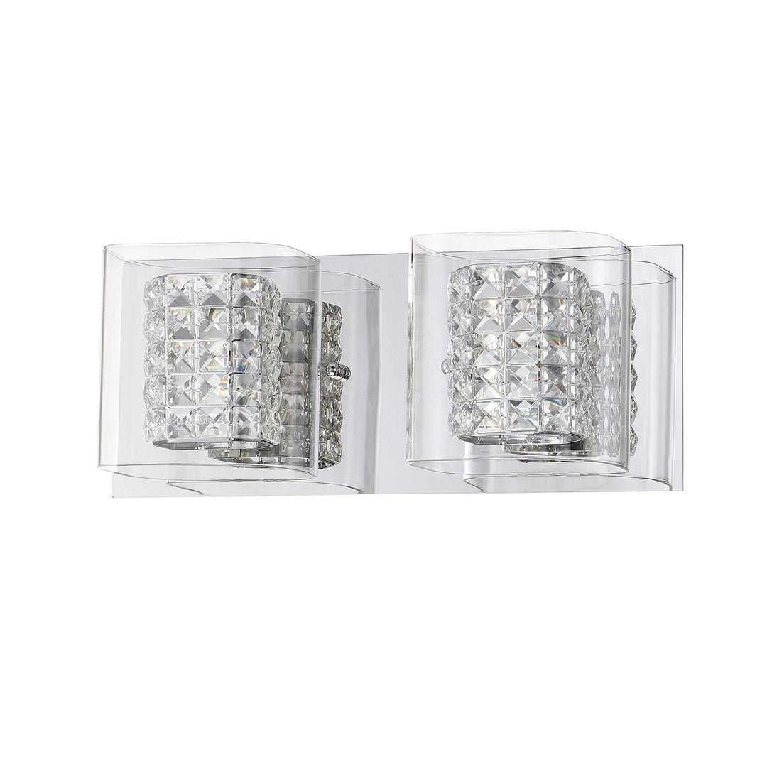 Crystorama Two Light Bath in Chrome Kendal Canada