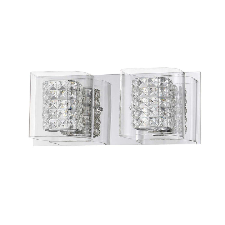 Crystorama Two Light Bath in Chrome Kendal Canada