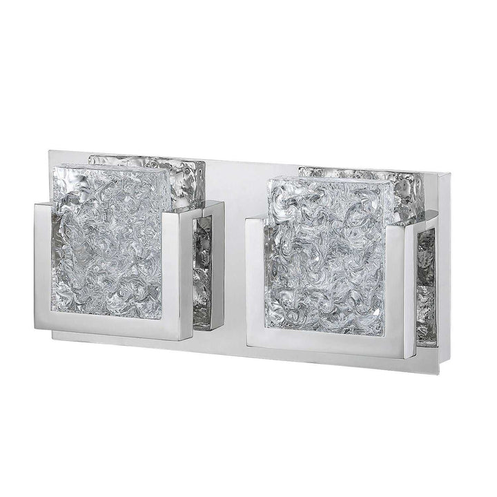 Ice-Lava LED Bath Sconce in Chrome Kendal Canada