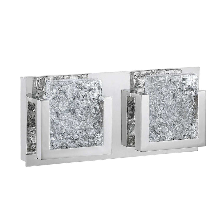 Ice-Lava LED Bath Sconce in Chrome Kendal Canada