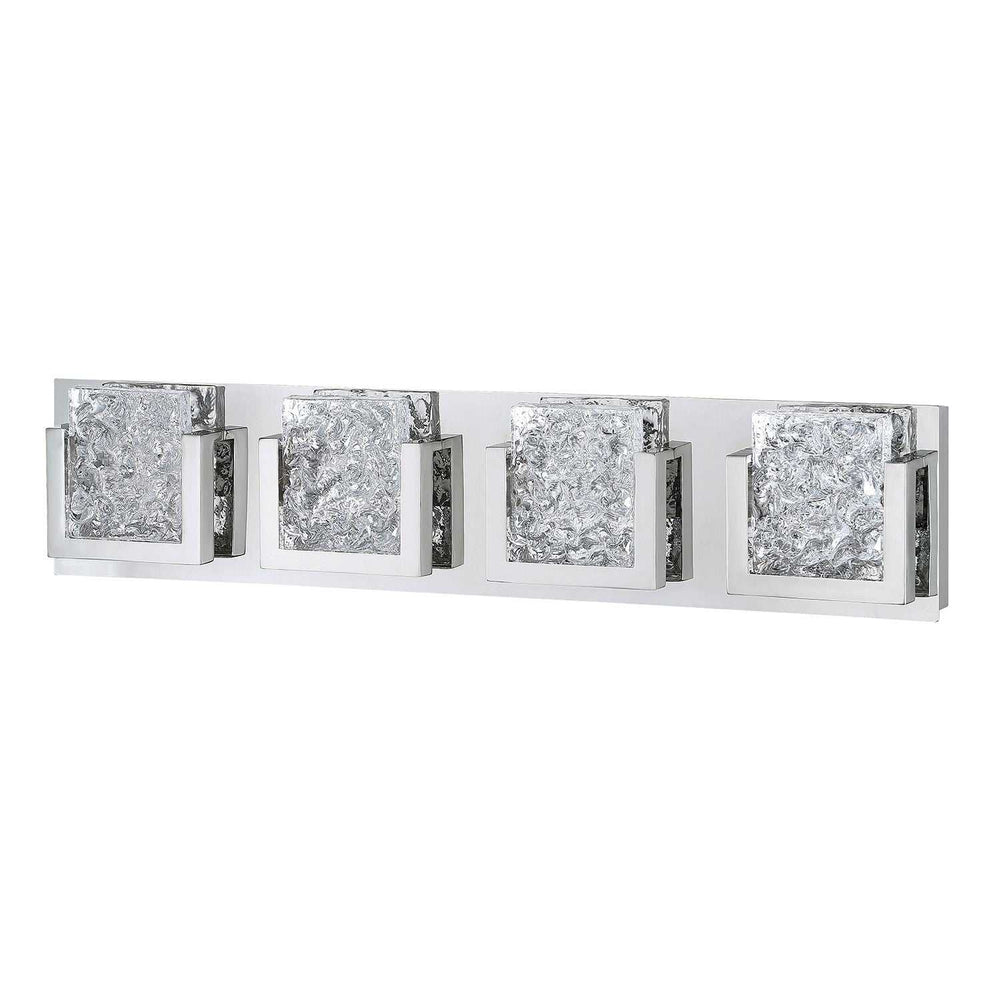 Ice-Lava LED Bath Sconce in Chrome Kendal Canada