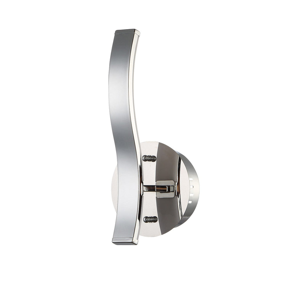 Wave LED Wall Sconce in Chrome Kendal Canada