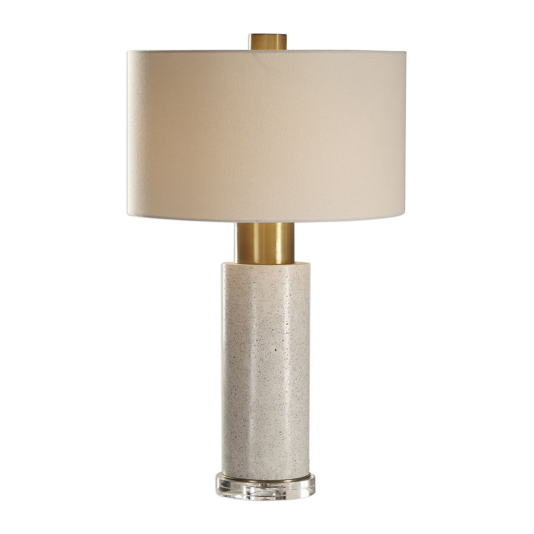 Vaeshon One Light Table Lamp in Brushed Brass - available from The Lighting Shoppe, trusted by Canadian homeowners