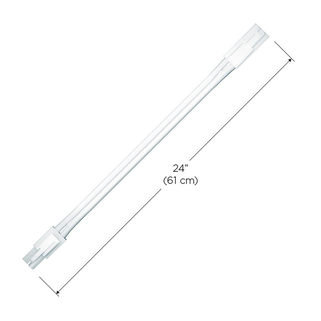 Power-Led Puck Extension Cord in White - available from The Lighting Shoppe, trusted by Canadian homeowners