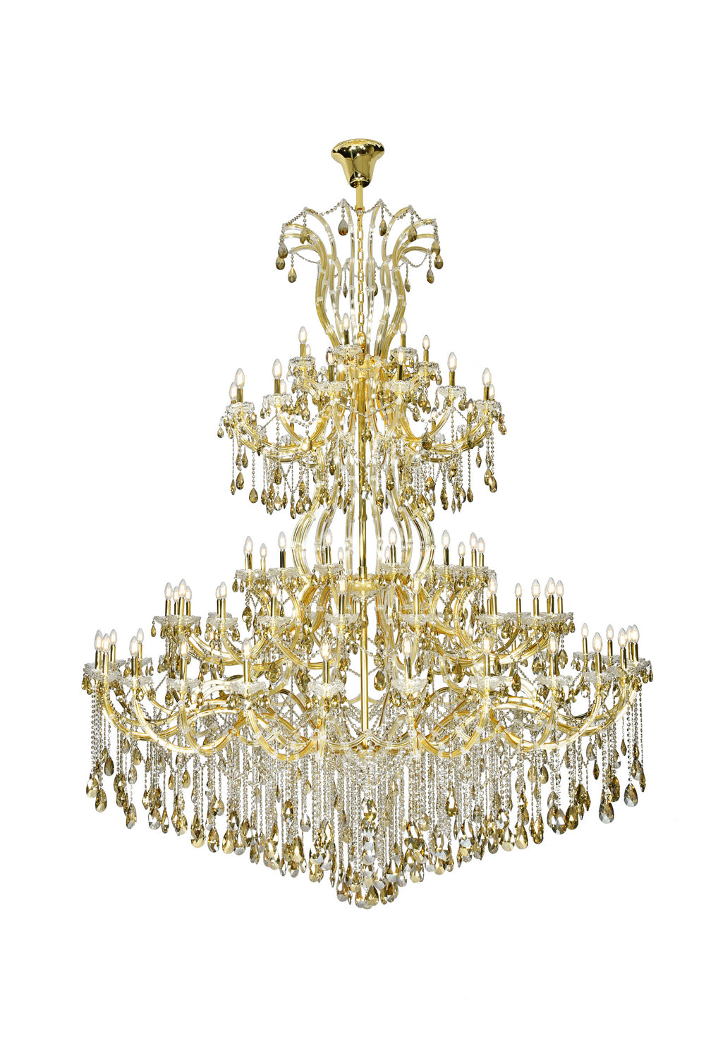 Maria Theresa 84 Light Chandelier in Gold - available from The Lighting Shoppe, trusted by Canadian homeowners