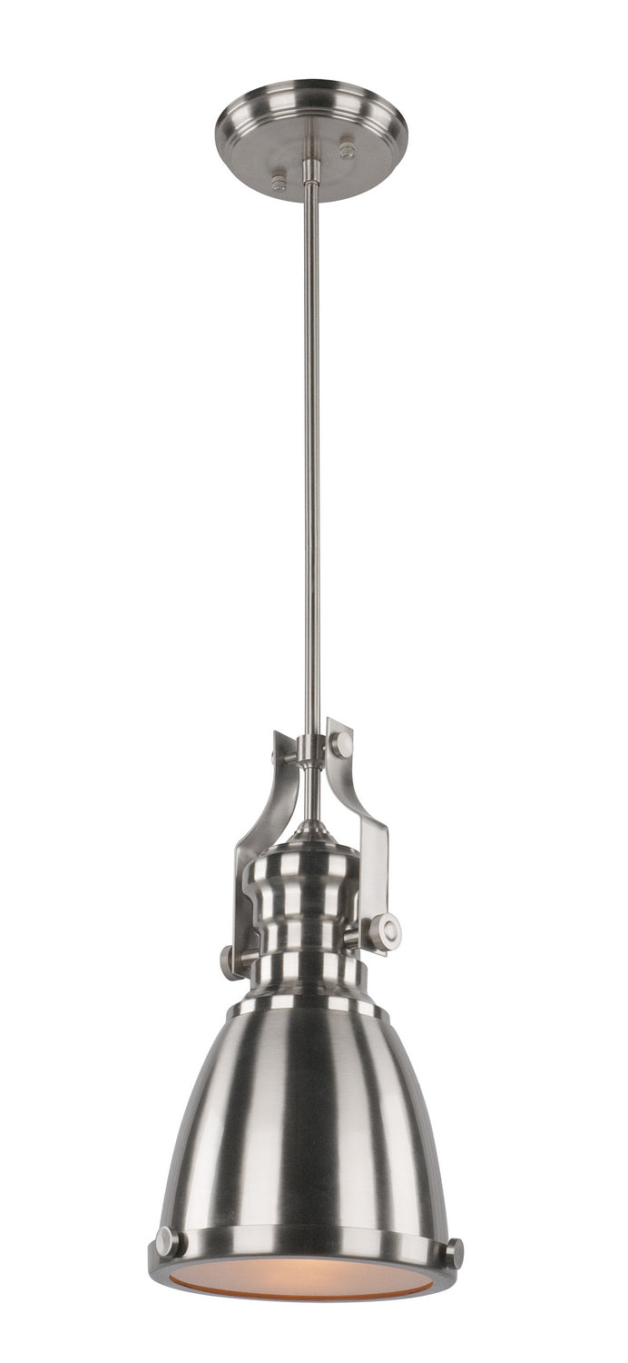 Cresswell Series One Light Pendant in Brushed Nickel - available from The Lighting Shoppe, trusted by Canadian homeowners