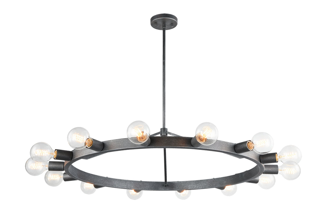 Marquis 14 Light Chandelier in Silver Black - available from The Lighting Shoppe, trusted by Canadian homeowners