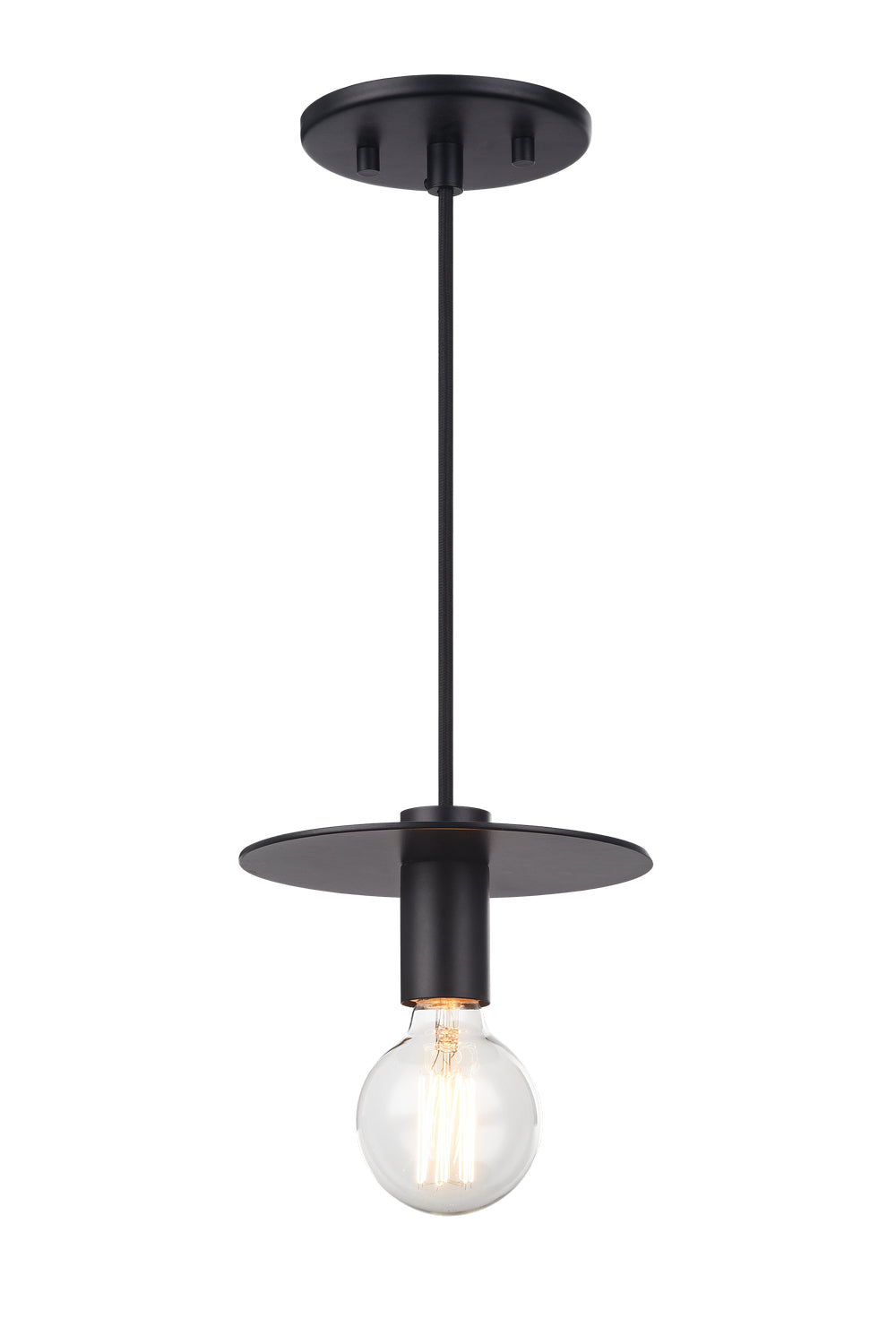 Kasa One Light Pendant in Black - available from The Lighting Shoppe, trusted by Canadian homeowners