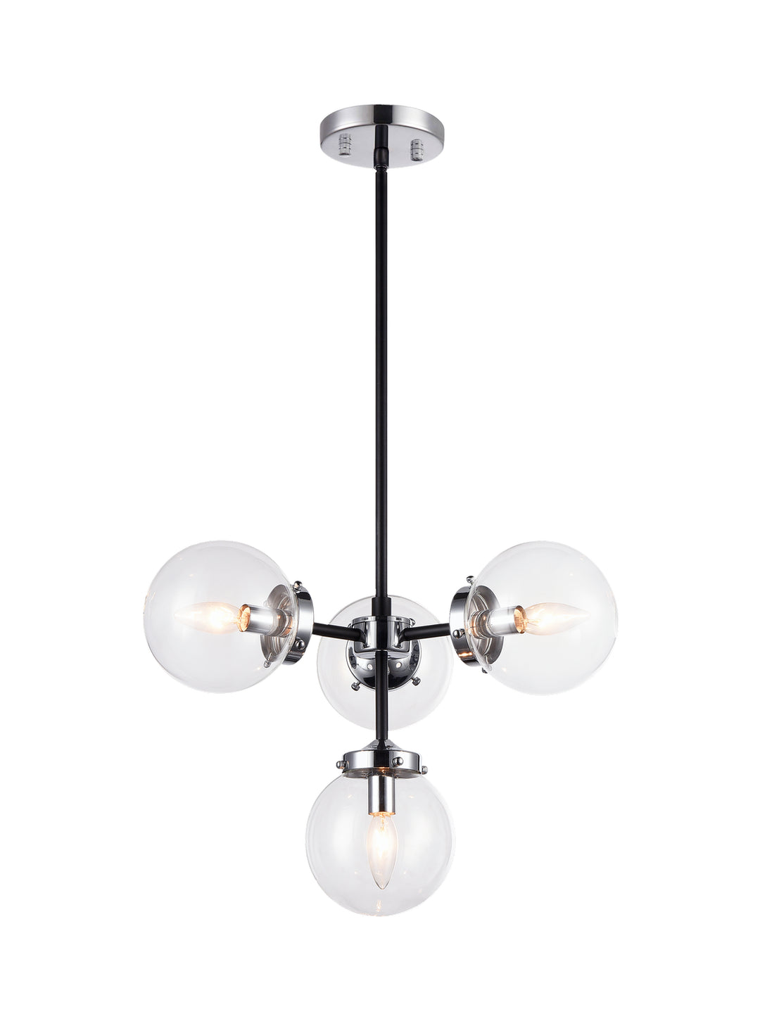 Maru Four Light Pendant in Chrome - available from The Lighting Shoppe, trusted by Canadian homeowners