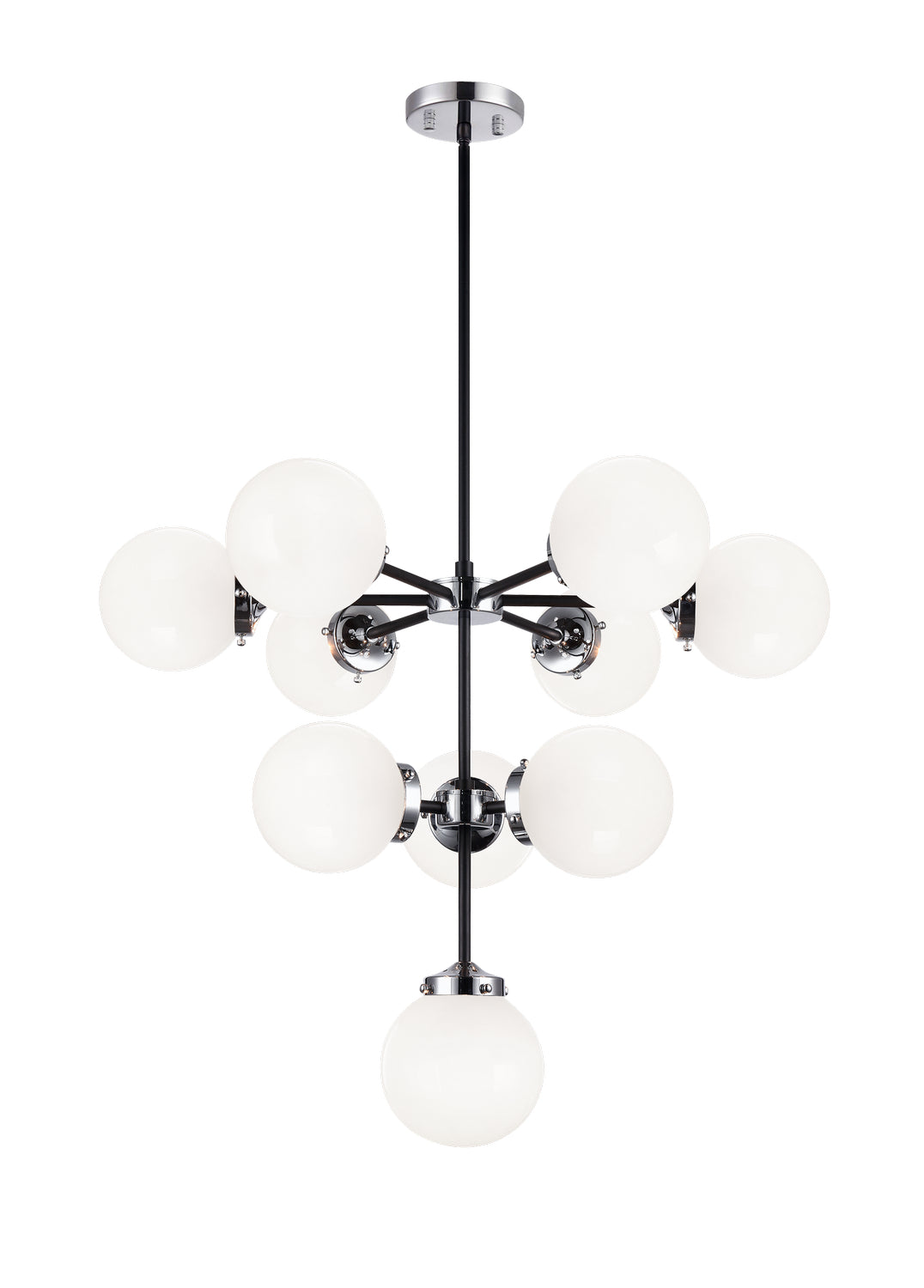 Maru Ten Light Chandelier in Chrome - available from The Lighting Shoppe, trusted by Canadian homeowners